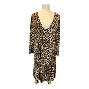 MICHAEL KORS cheetah print dress Size XL EUC